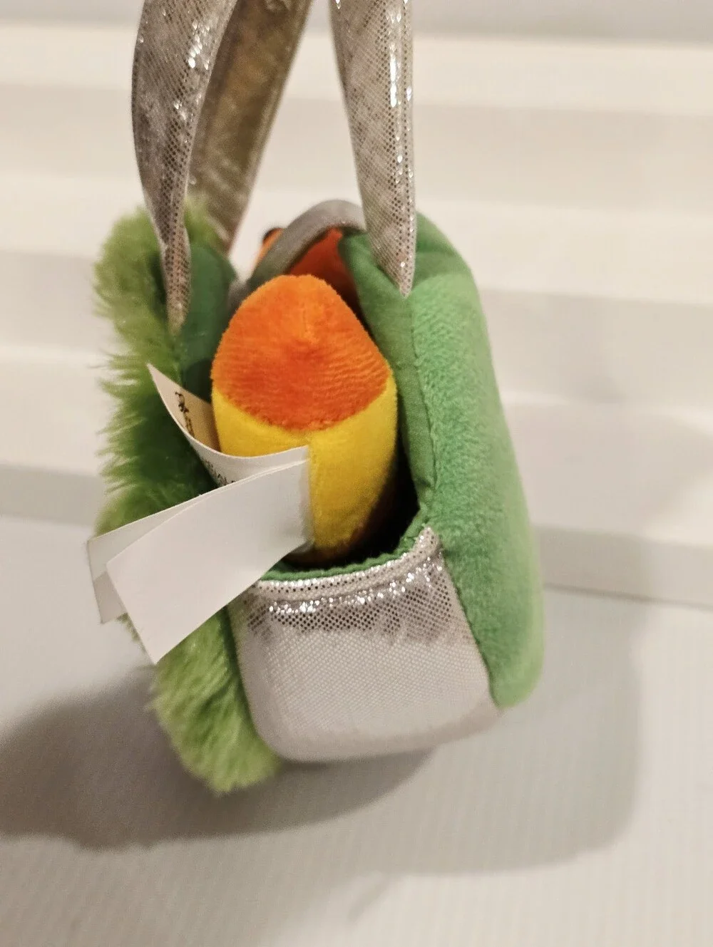 Sesame Place Oscar The Grouch Plush Purse with Worm Sea World Busch Gardens